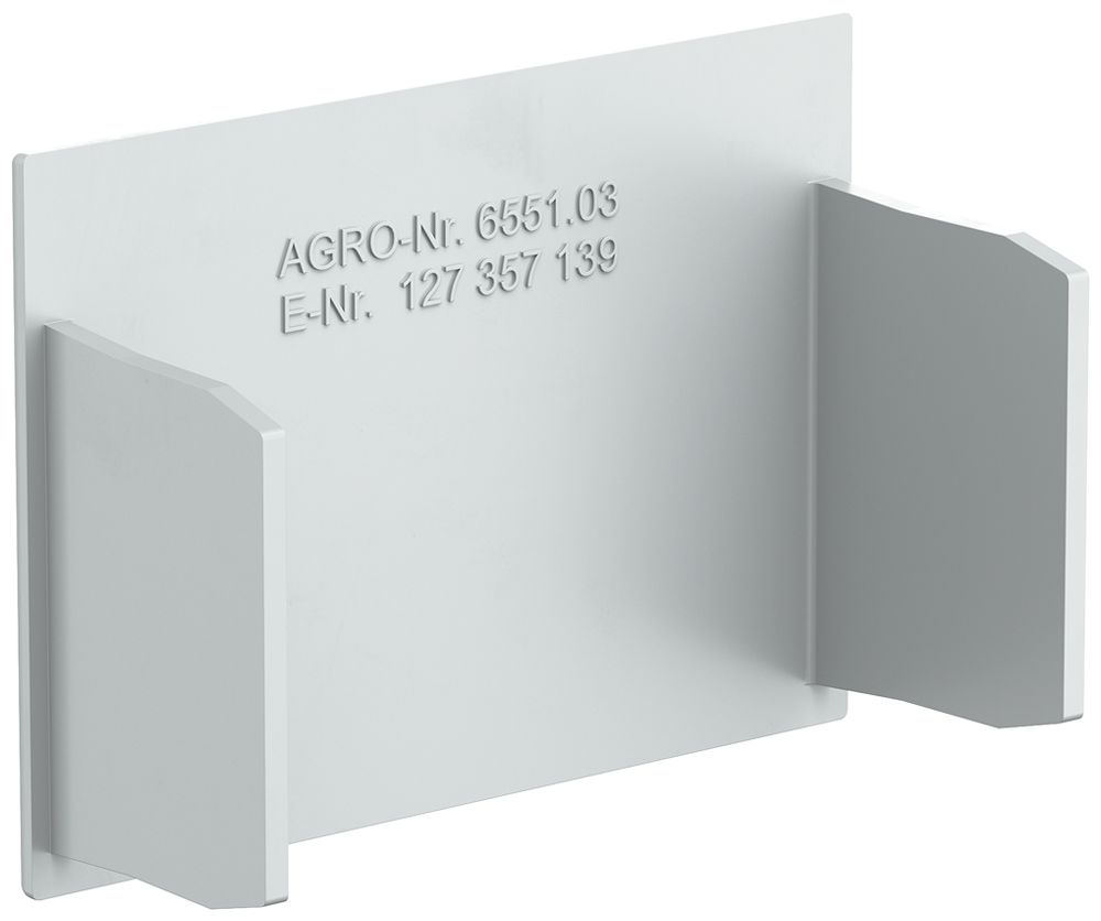 Plaque de fermeture AGRO pour canal d'installation 6551 gris