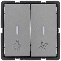 Druckschalter für Licht und Ventilation MOS beleuchtbar mag