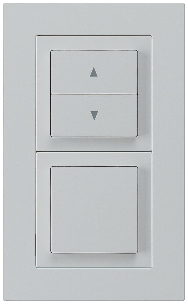 UP-Kombination kallysto.pro Gr.I-I vertikal Storenschalter+Schalter S3 lichtgrau