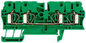 Durchgangs-Reihenklemme Weidmüller ZDU 2.5/4AN Zugfeder 2.5mm² TS35 grün