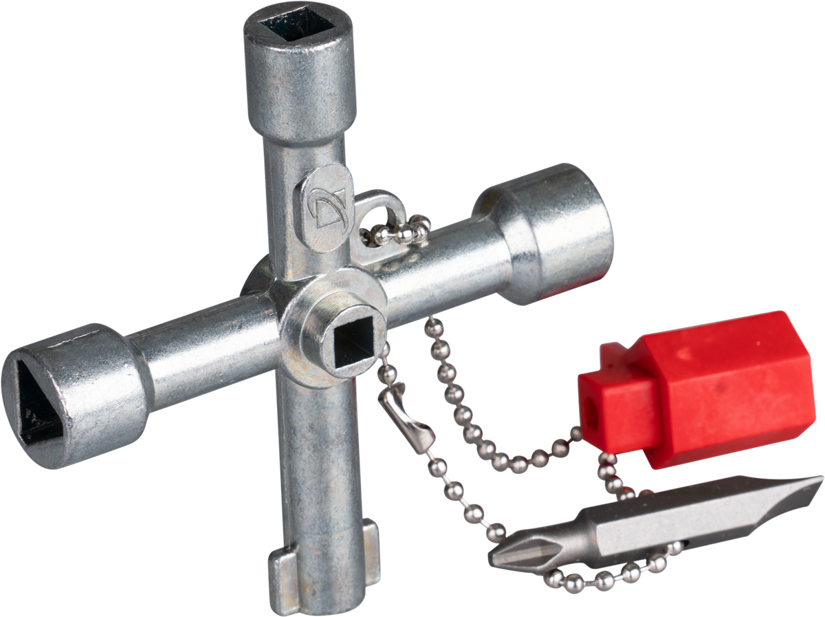 Clé p.armoire électrique métal.a.embouts 7000-DSP-100