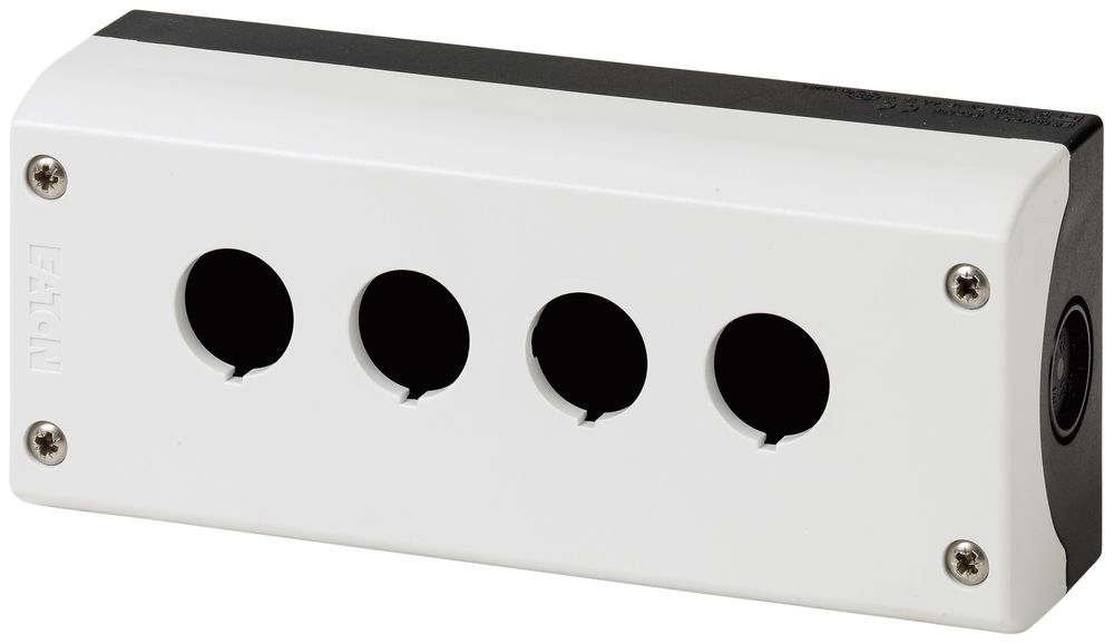 AP-Gehäuse ETN 4×1 grau