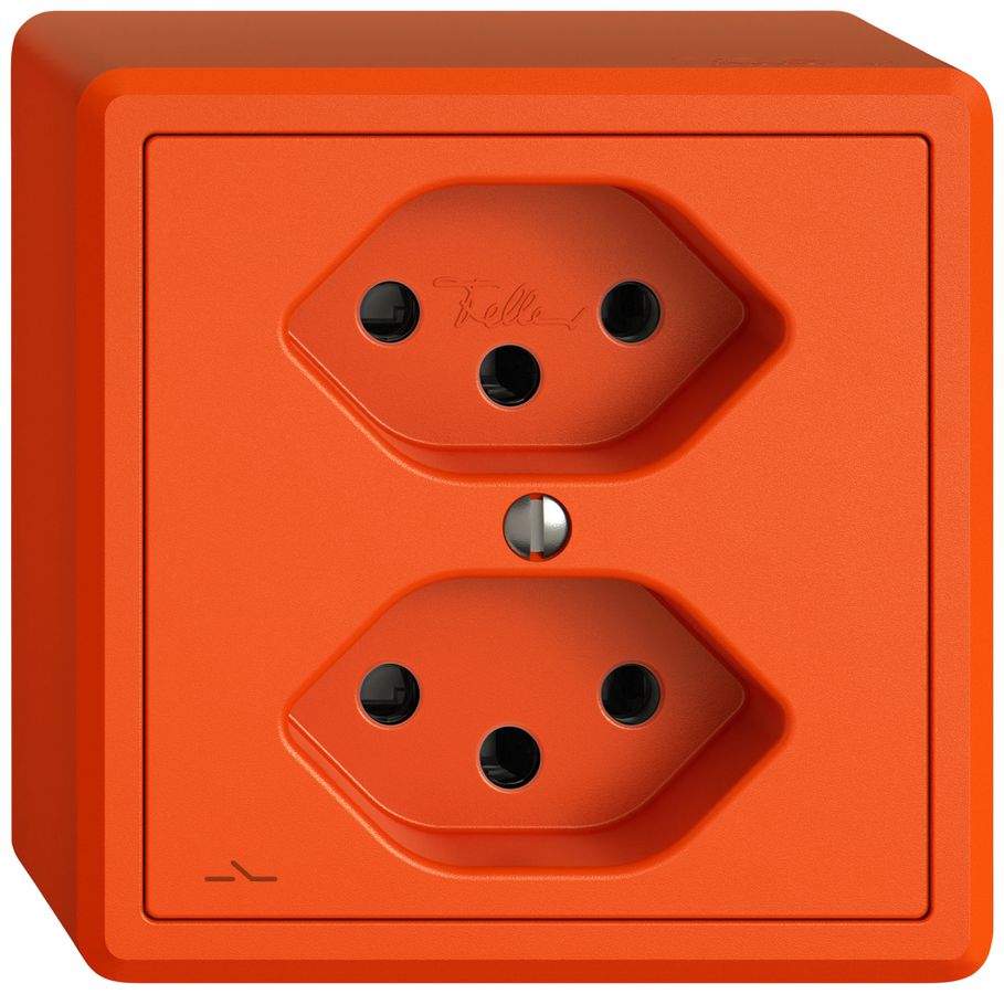 AP-Steckdose EDIZIO.liv SNAPFIX® 2×T13 1×S or