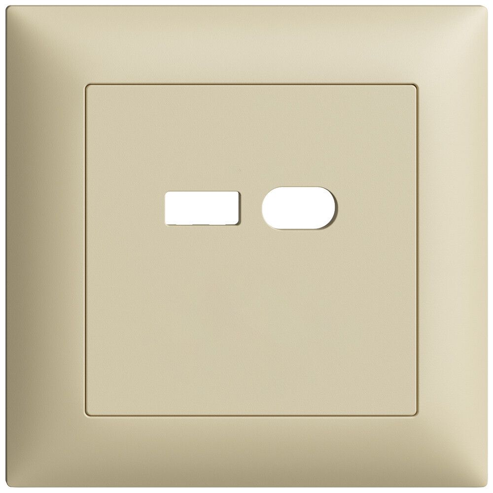 UP-Montageset Feller EDIZIOdue für Steckdose USB 18W Typ A + Typ C vanille