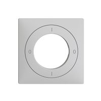 Kit frontal EDIZIOdue 0-1-0-1 60×60mm gris clair pour interrupteur à clé