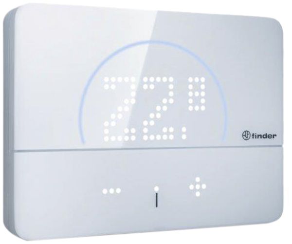 Termostato ambiente AP Finder smart BLISS2 1C.B1, 1C 5A/250VAC, 5…37°C, bianco