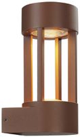 LED-Wandleuchte SLV SLOTS WALL, 6.3W 340lm 3000K IP44 rostfarben