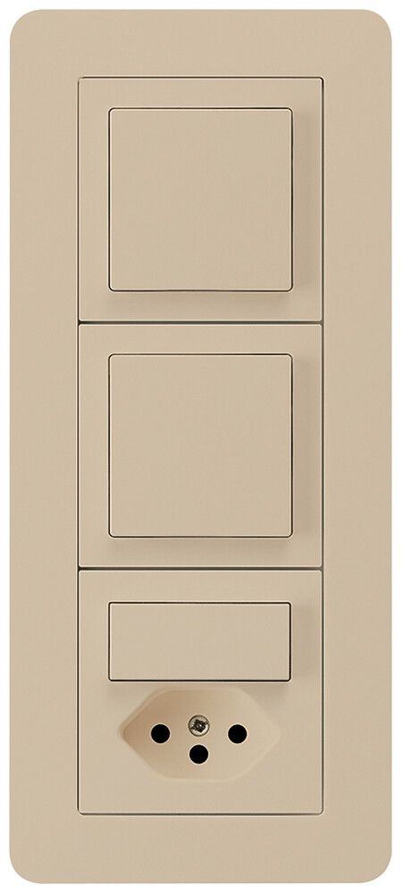 UP-Kombination kallysto.trend Gr.I-I-I vertikal 2×Schalter S3+S3/Typ 13 beige