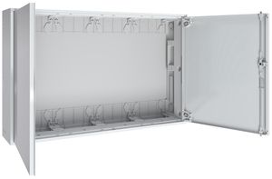 Wandgehäuse SE Prisma XS 1050×650×210mm IP43 SKII m.Türe 4 Felder 4 Reihen