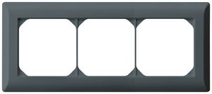 UP-Abdeckrahmen kallysto.line 1×3 anthrazit horizontal 92×212mm