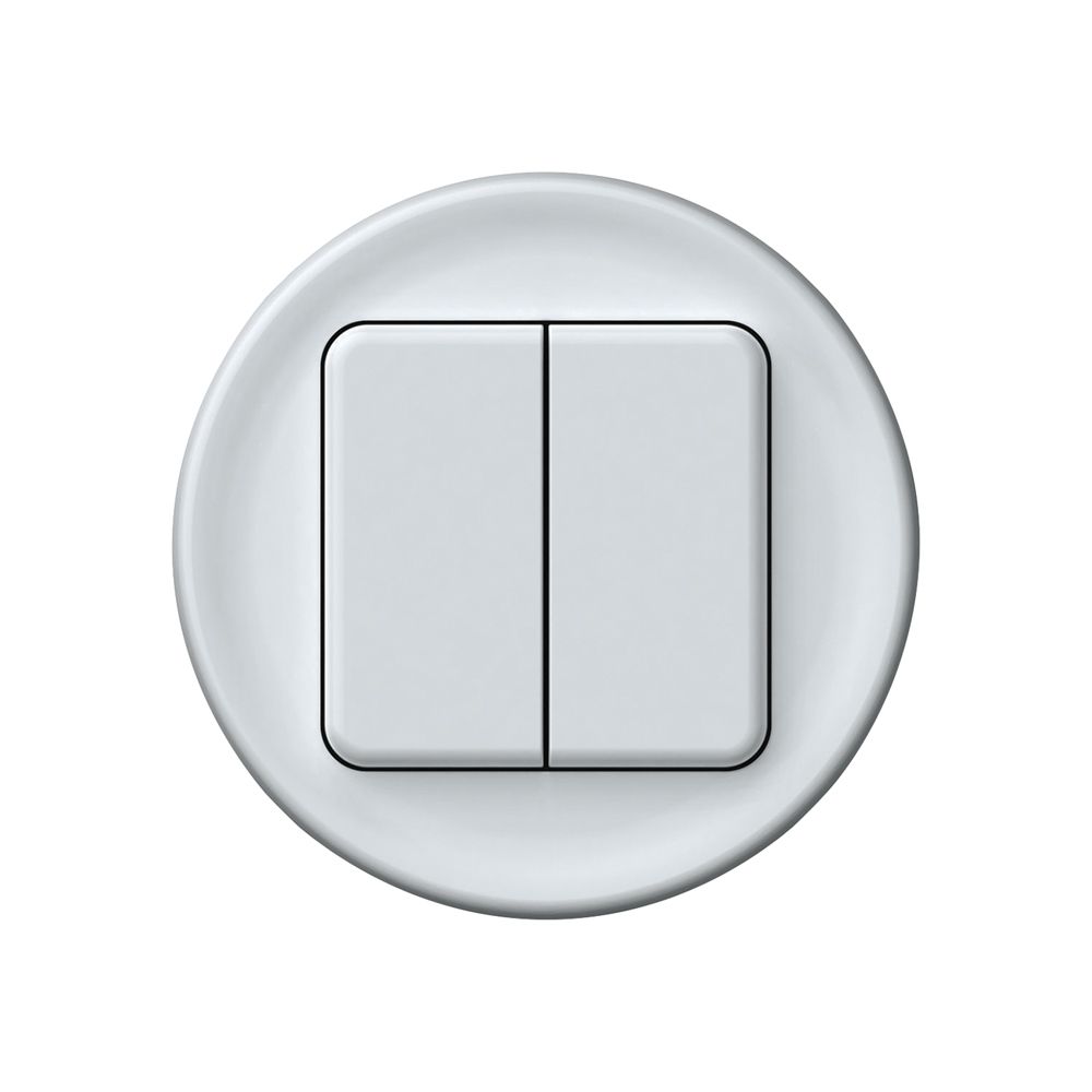 Frontset origin Schutzabdeckung für KNX-Taster 2× weiss