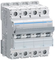 Leitungsschutzschalter Hager MCB 4P 415V Typ B 63A Icn 10kA Icu 15 kA 4TE