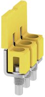Connexion transversale Weidmüller WQV 4/3 vissé 3L pas 6.1mm isolé 41A jaune