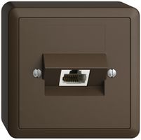 Prise AP 1×RJ45/u 4P ITplus EDIZIOdue coffee