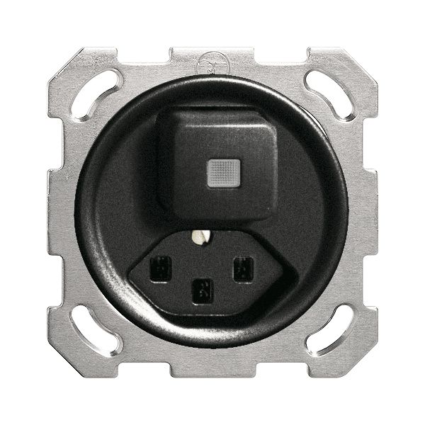 UP-Leuchtkombination 3/1L+T23 16A schwarz LS FH mit Linse, LED gelb