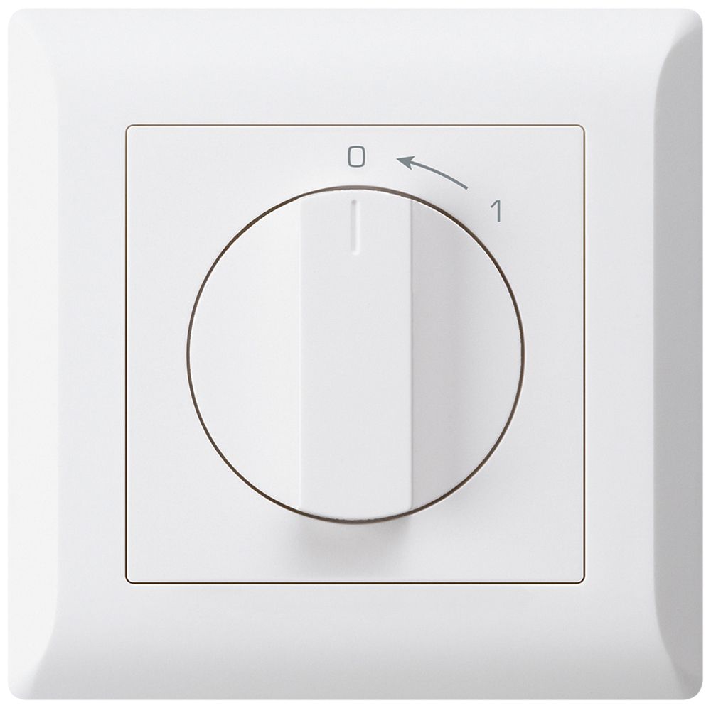 UP-SchwenkTaster 0<-1/1L weiss kallysto.line mit Drehgriff