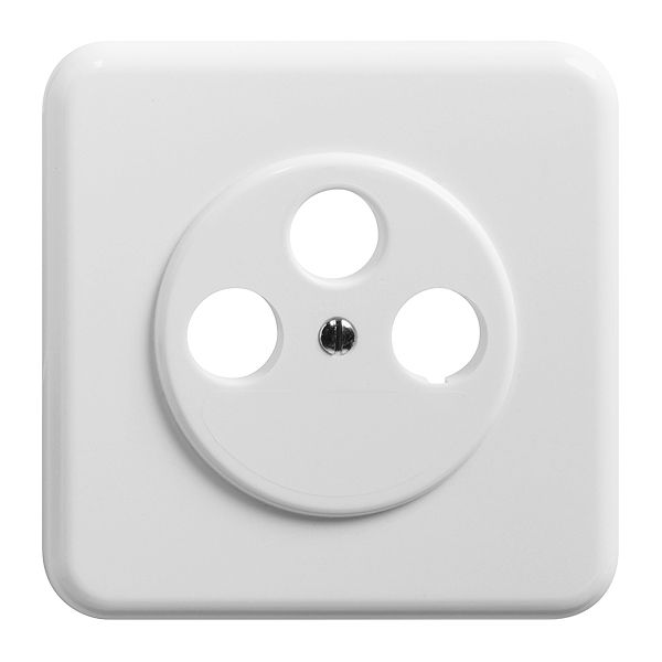Abdeckplatte TV/R/SAT zu do 53mm weiss
