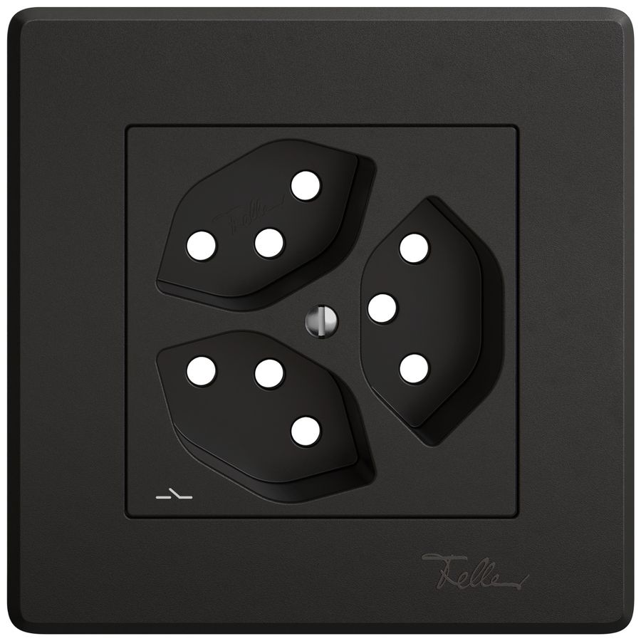 Kit di montaggio INC EDIZIO.liv SNAPFIX® per presa 3×T13 separata ne