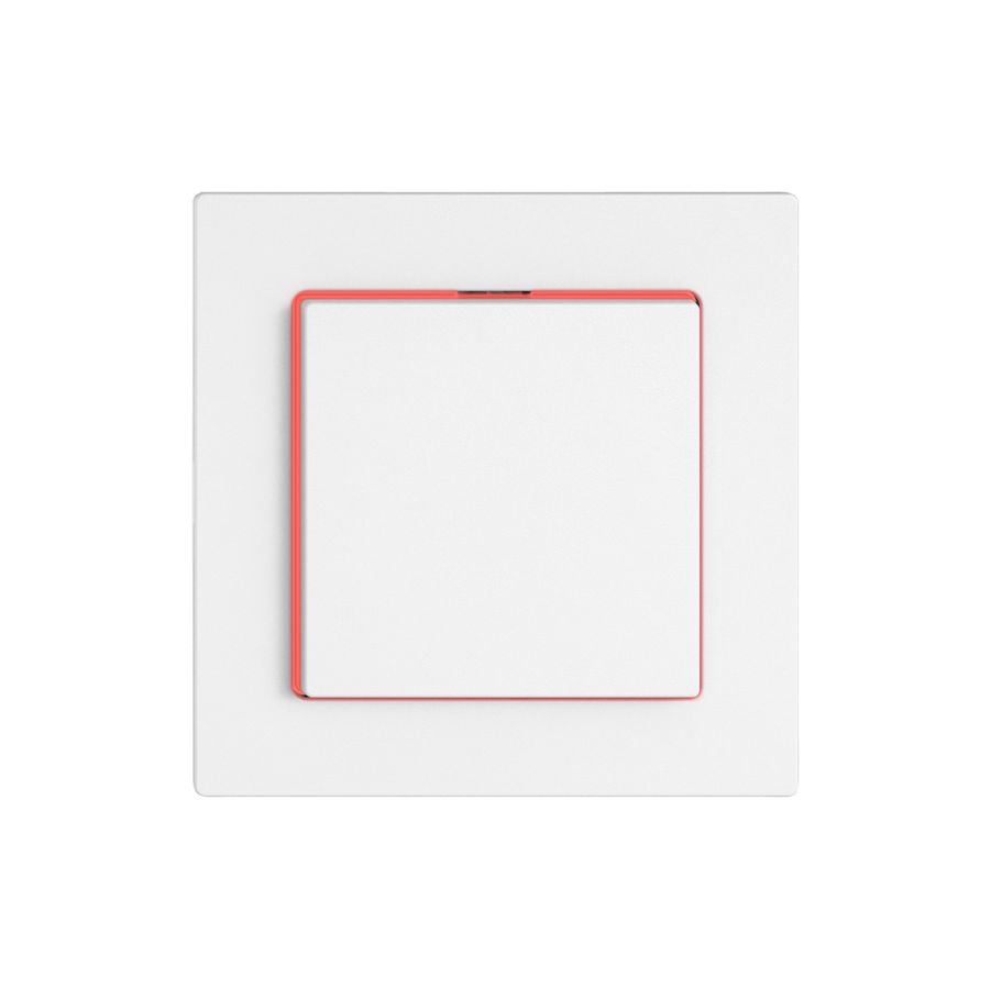 Poussoir EDIZIO.liv SNAPFIX® ARL/1P éclairage latéral rouge bc