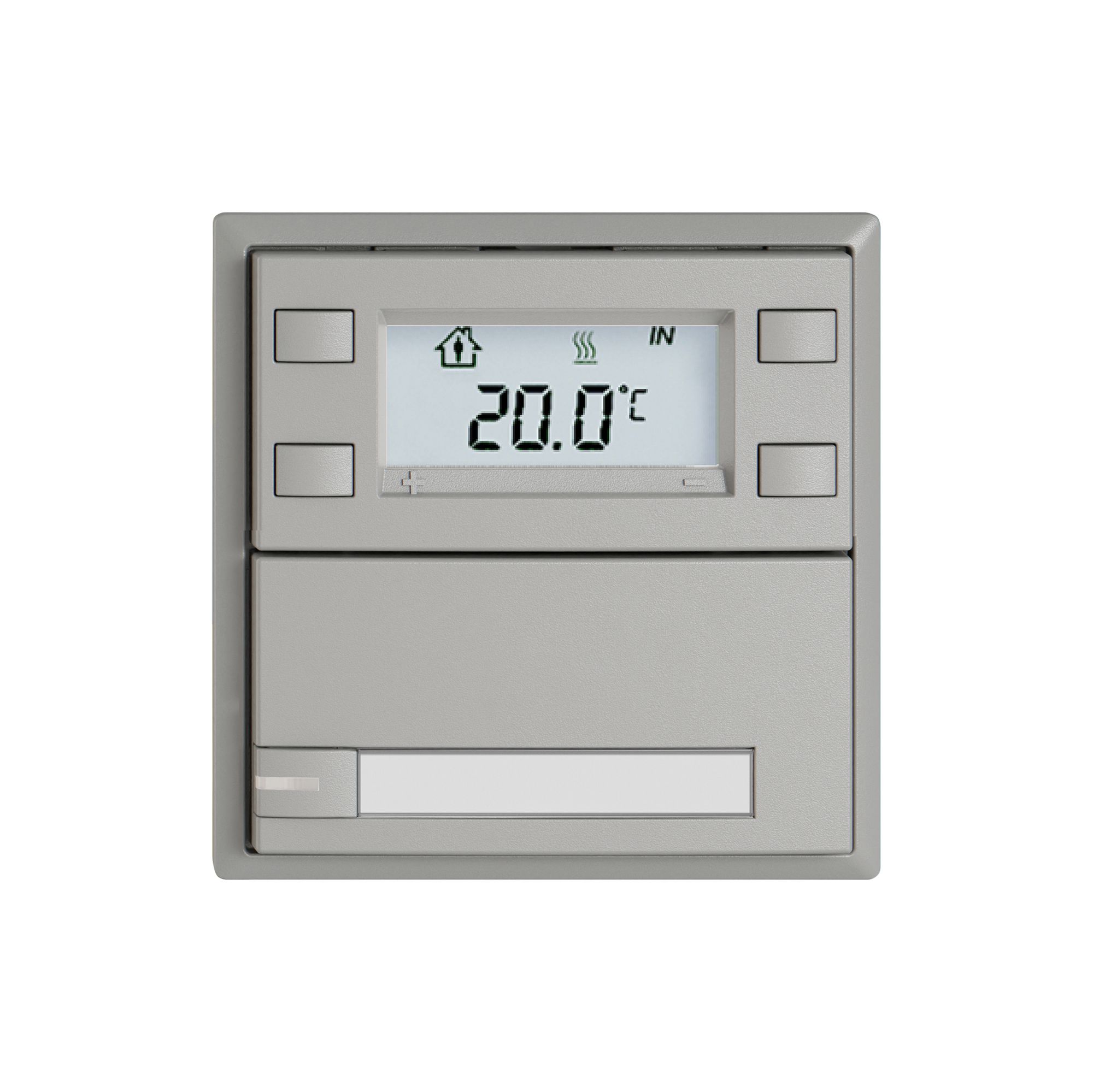 Poussoir RTH EDIZIO.liv SNAPFIX® a.RGB-LED étiqu.1×touche comm.1T grc