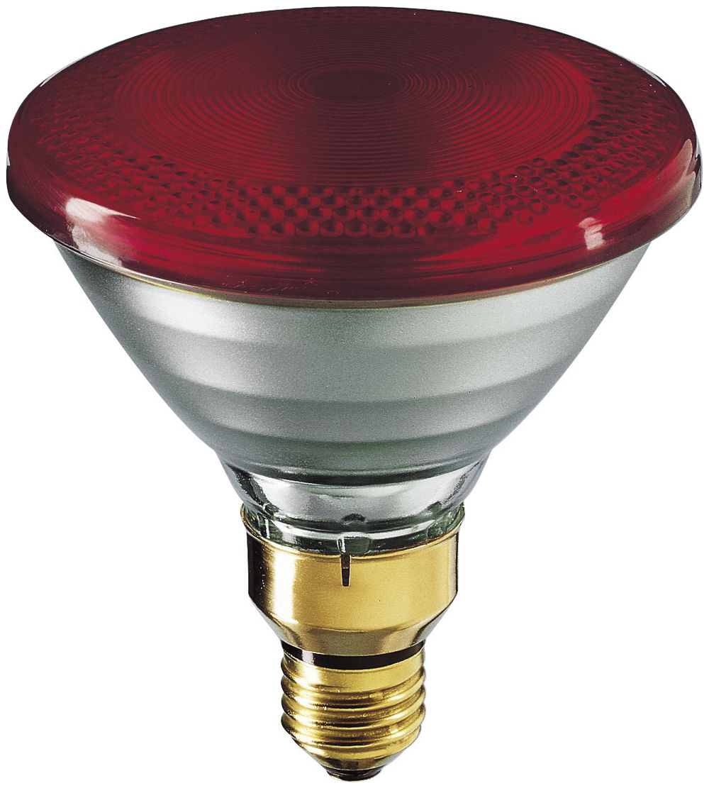 Lampada IR E27 240V 175W rosso