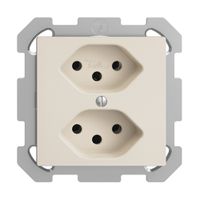 UP-Steckdose EDIZIOdue 2×T13 crema