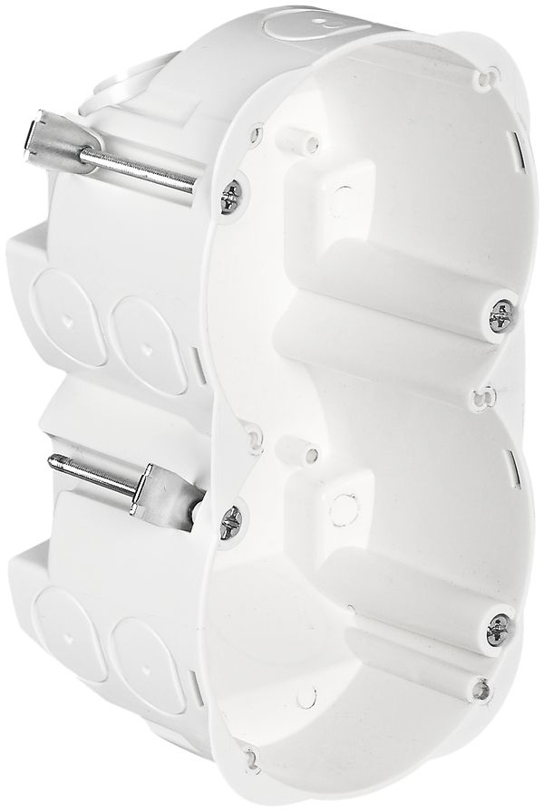 Hohlwanddose MT CRALLO-SPRINT 1×2, Tiefe 56mm, weiss