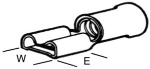 Steckhülse isoliert Pidg-Faston 1,5/21