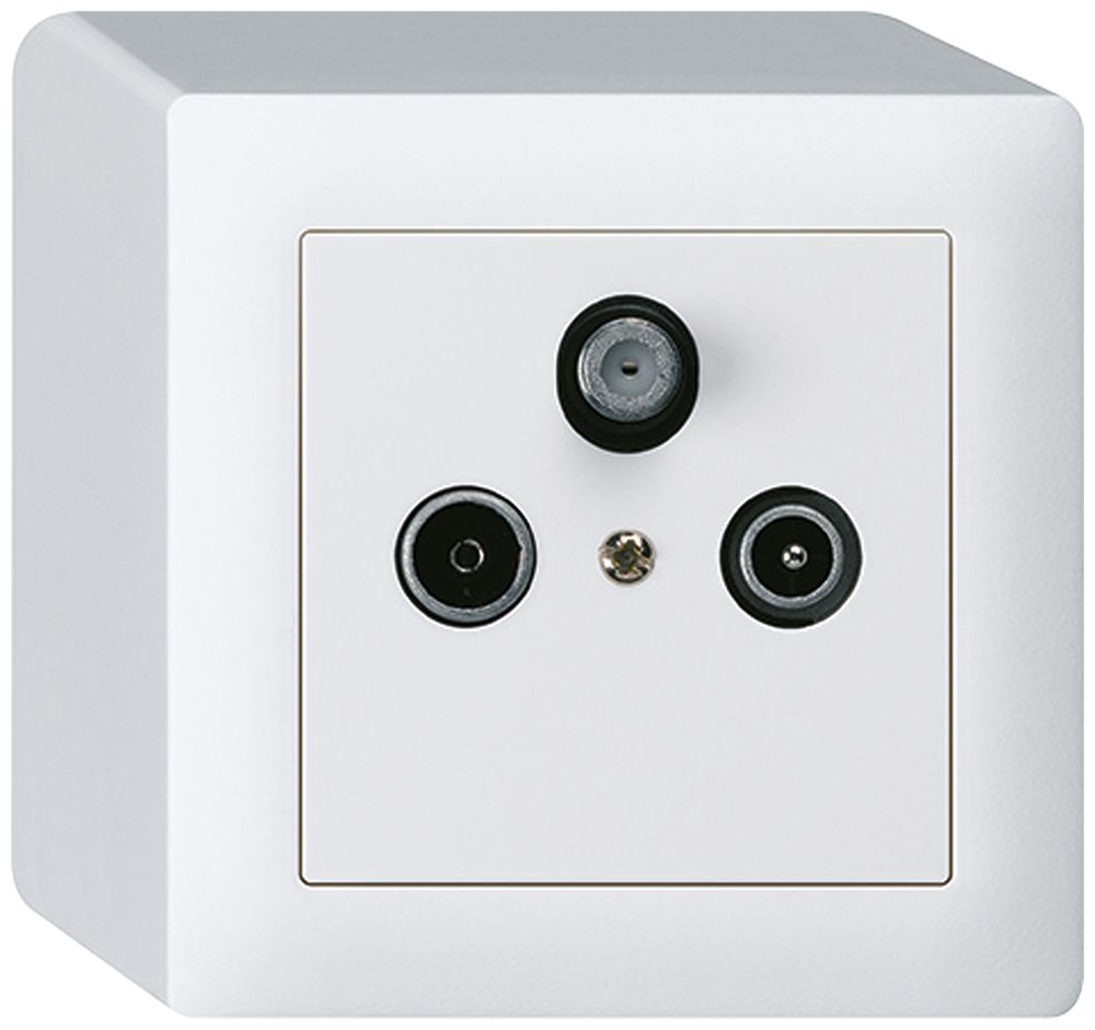 Prise AP kallysto R/TV/SAT blanc