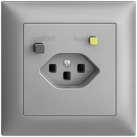 Presa INC EDIZIOdue T23 FI 30mA FMI, silver