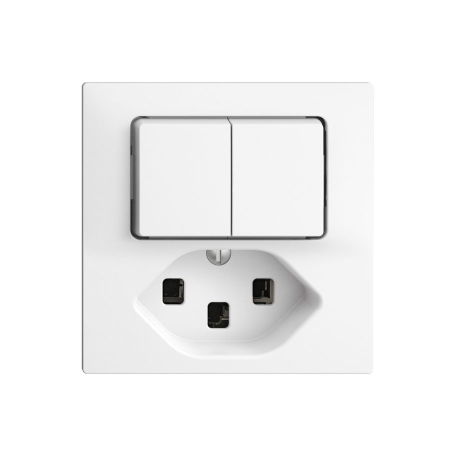 Combinaison A-R+3/1L+T23 16A EDIZIOdue blanc