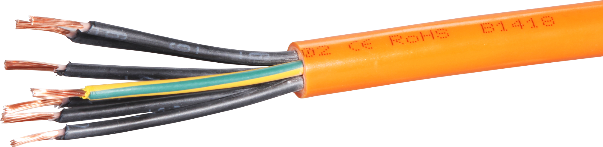 Kabel EPR-PUR 7×1.5mm² 6LPE orange