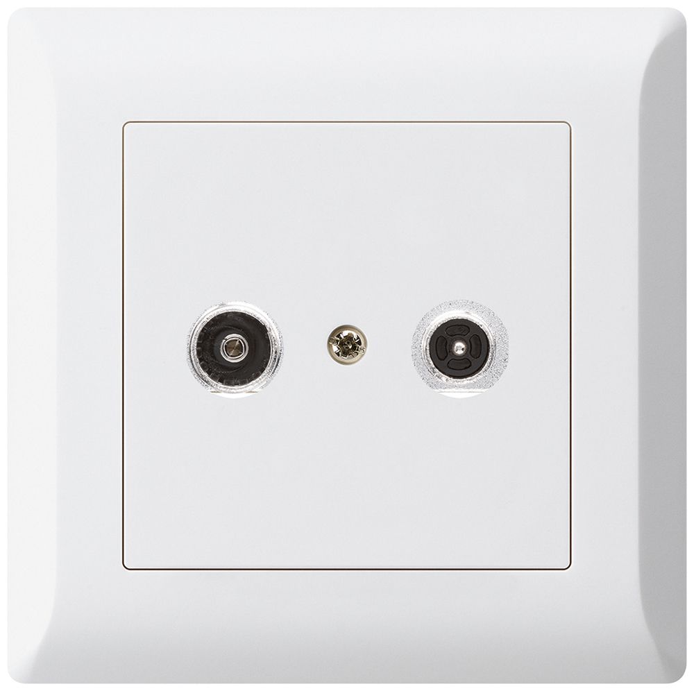 Prise antenne ENC kallysto.line R/TV 14dB 2GHz blanc