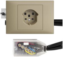 Presa INS EDIZIOdue T25 sand 45…69mm per cavo piatto Technofil