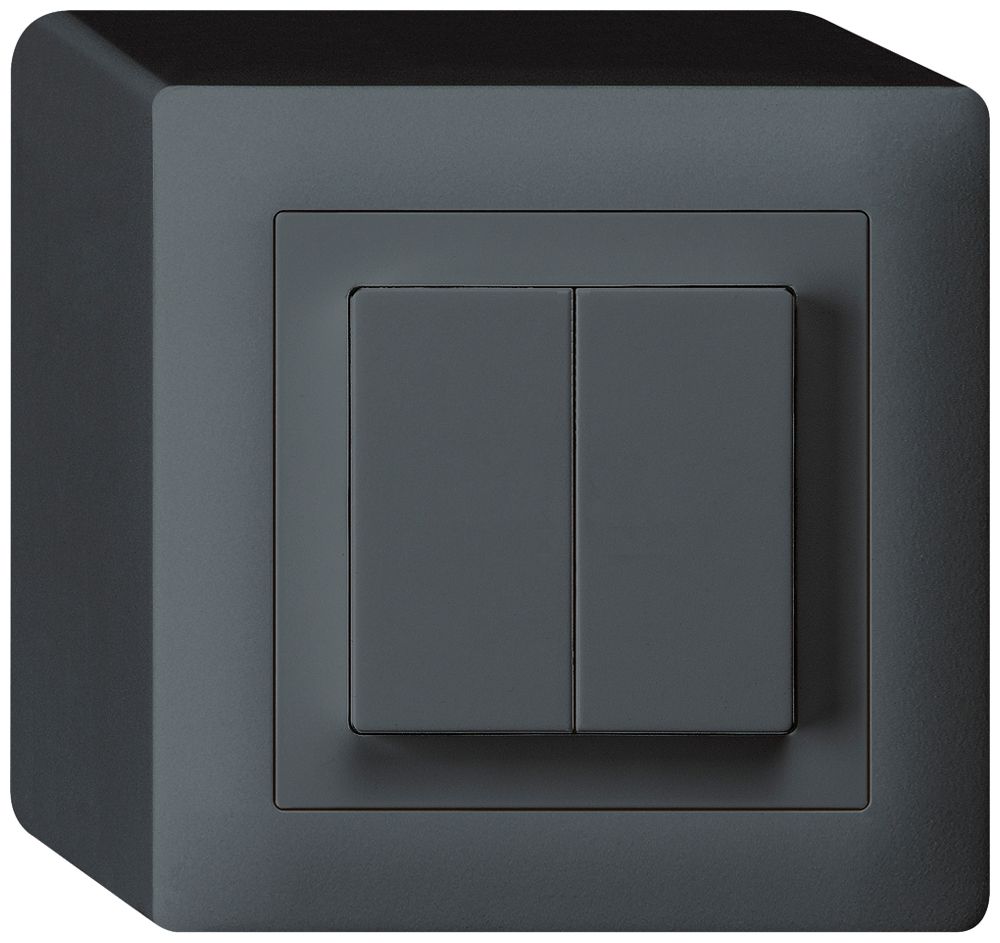 Interruttore AP kallysto 1/3+3/1L antracite