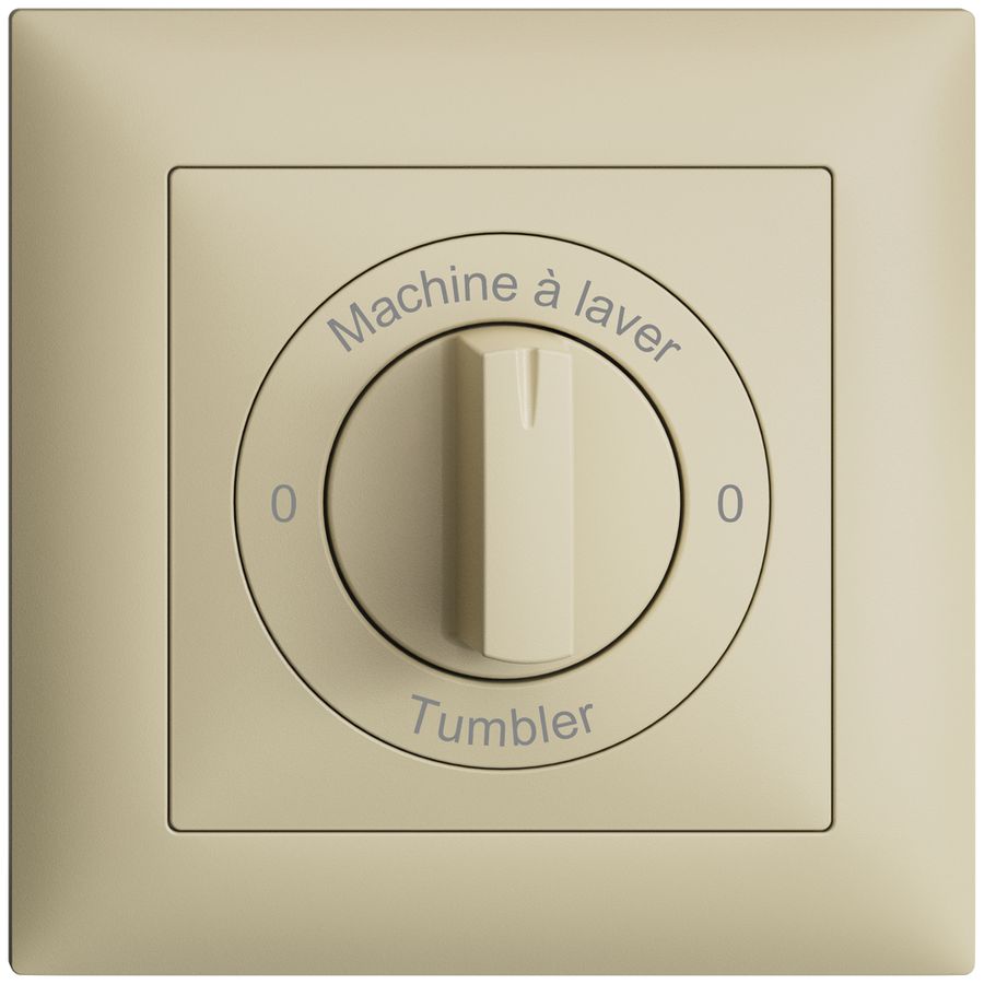 Frontset 0-Machine à laver-0-Tumbler EDIZIOdue 88×88mm vanille