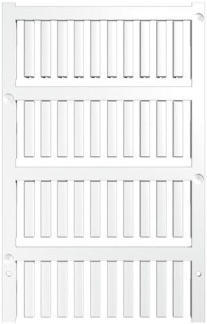 Leitermarkierer Weidmüller MultiCard VT SF für Ø2.2…2.9mm 21×3.6mm PA66 weiss