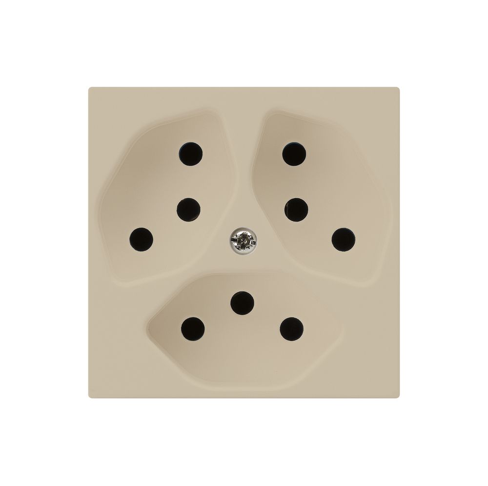 UP-Steckdose kallysto 3×T13 beige
