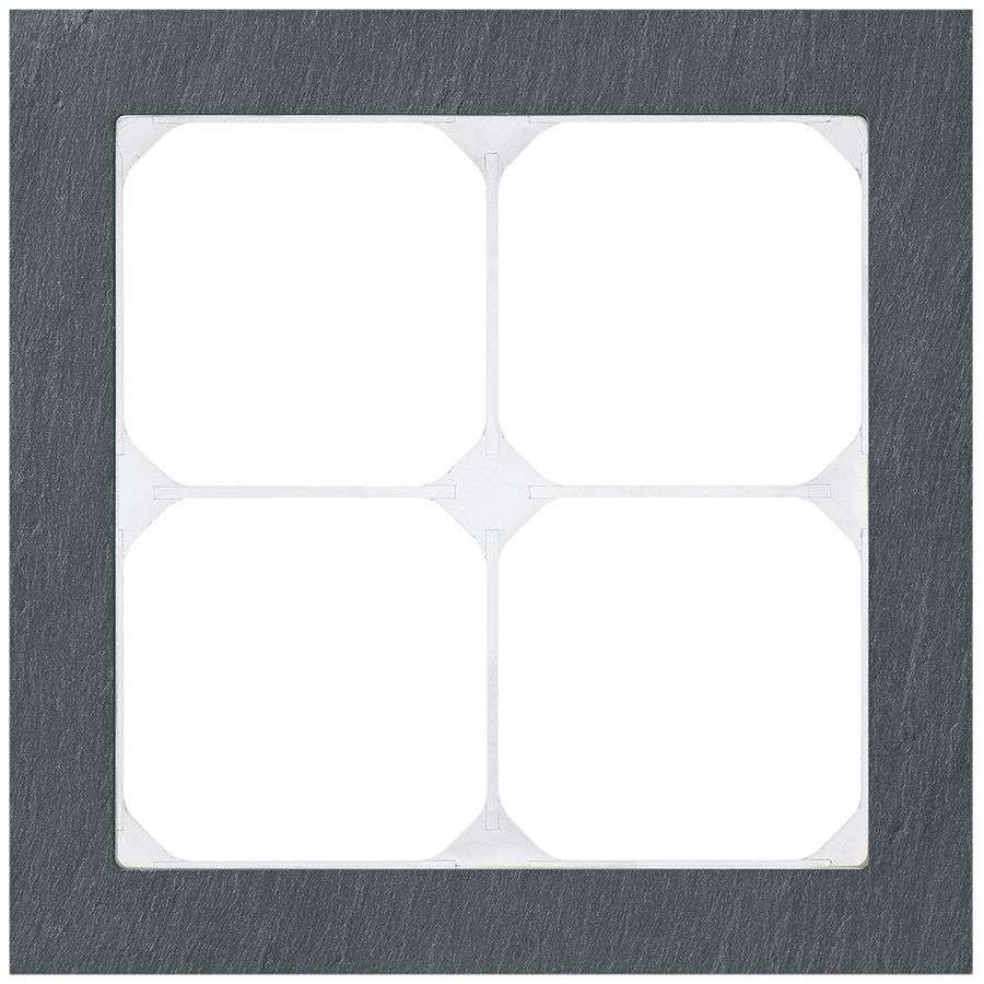 Abdeckrahmen KAL.art 2×2 154×154mm Schiefer schwarz