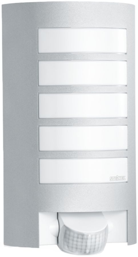 Lampada a muro Steinel L 12 PIR E27 60W IP44, argento