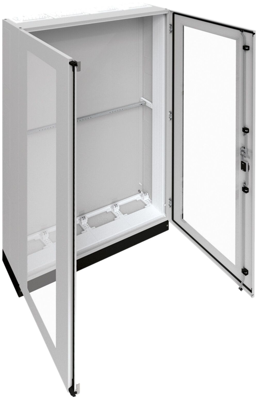 Armoire Hager univers CP I 1850×1050×275mm avec socle 100mm+porte transp. IP55
