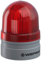 Blitz- und Dauerleuchte WERMA Mini TwinLIGHT, 24VAC/DC, rot