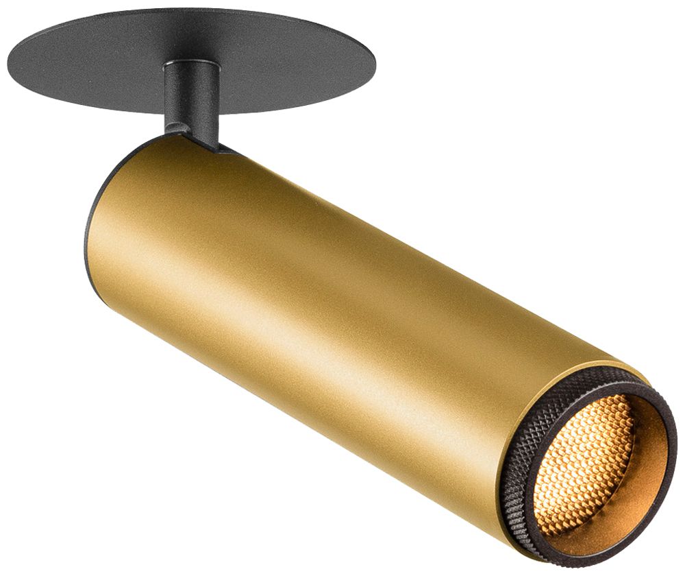 EB-LED-Spot SLV GRIP SPOT M 21W 2110lm 3000K WB DIM Ø43×182×43×64mm schwarz/gold