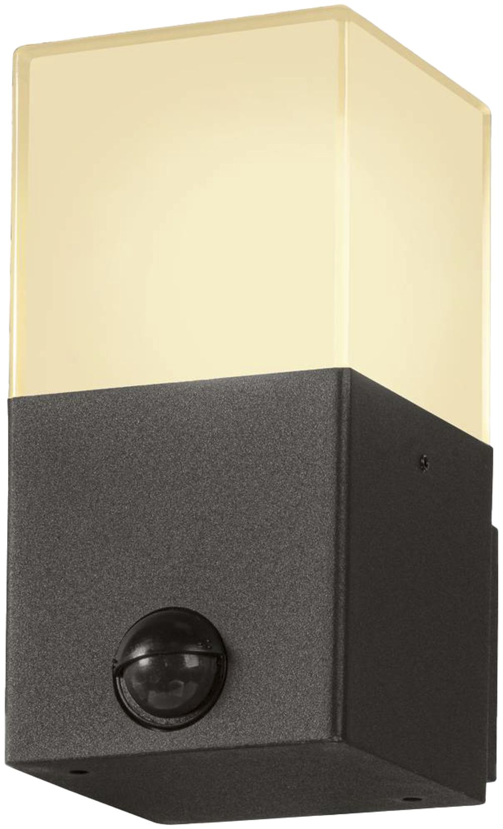 Wandleuchte SLV GRAFIT square E27 Sensor 11W IP44 Aluminium anthrazit