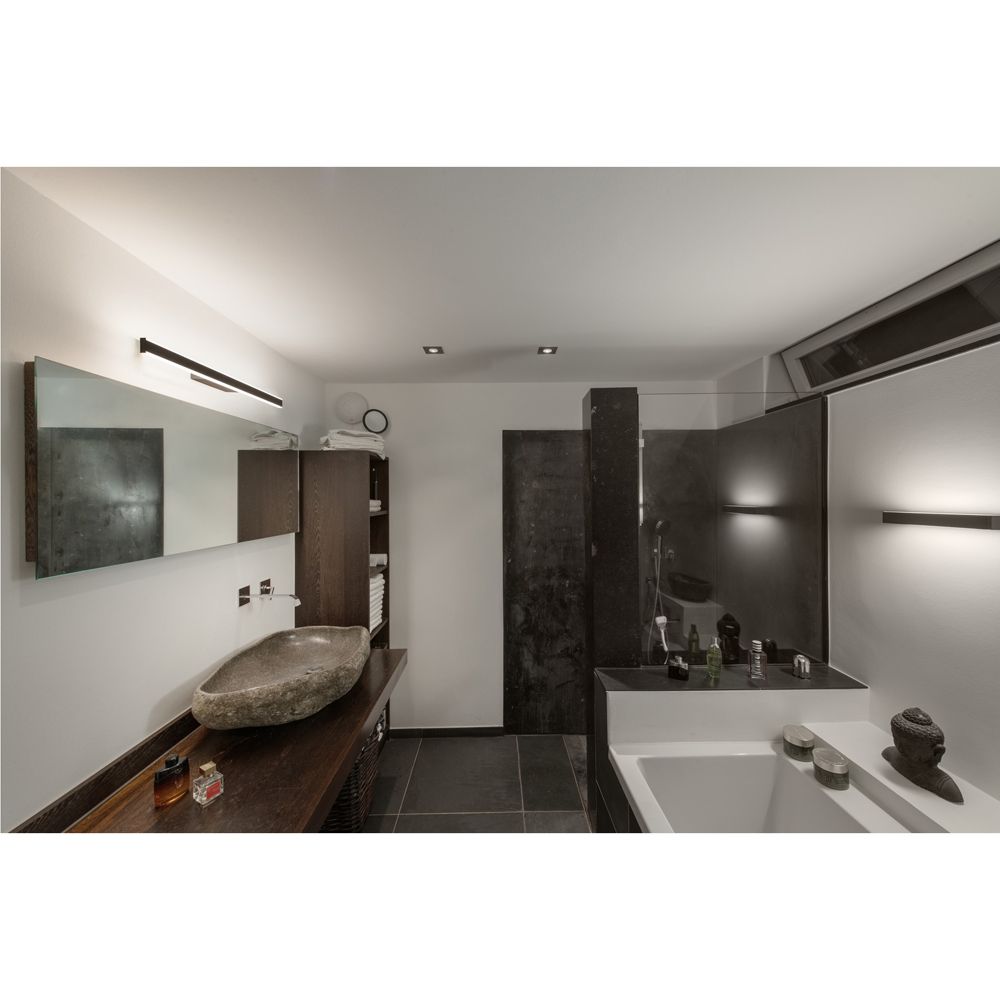 Applique LED SLV ONE LINEAR 70 20W 990lm 927/930 IP44 VAR 705mm noir