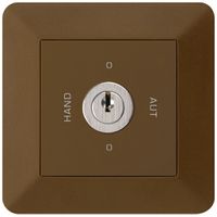 UP-Drehschalter 0-Hand-0-Aut kallysto.trend 2/1L braun mit Schloss