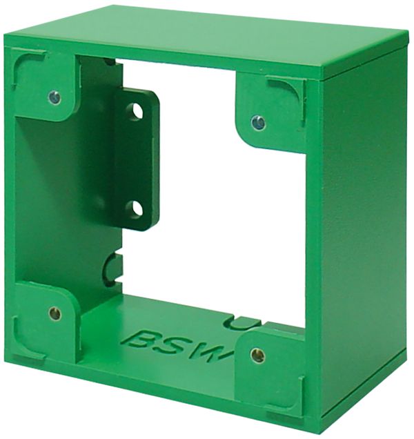 Quadro AP BSW APR1-G55,  per EDIZIOdue 1×1, 88×88×55mm, verde