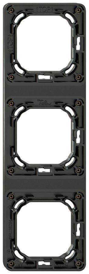 UP-Montagerahmen Feller NEVO SNAPFIX® 3×1 87×287mm schwarz