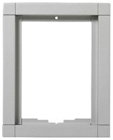 Kombirahmen Siedle, aus Aluminium, 131×163×15mm, silber