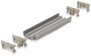 Abschlussplatte Weidmüller AP 45/LI GR 22.9×8mm kieselgrau